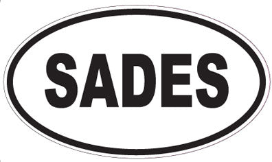 SADES - Oval Sticker