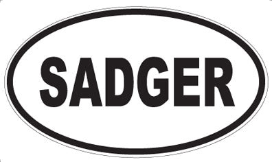 SADGER - Oval Magnet