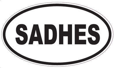 SADHES - Oval Sticker