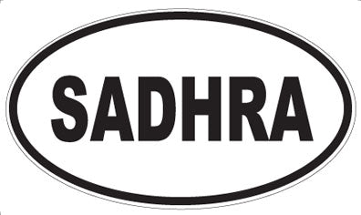 SADHRA - Oval Sticker