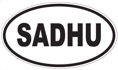 SADHU - Oval Sticker