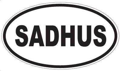 SADHUS - Oval Sticker