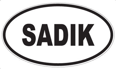 SADIK - Oval Magnet