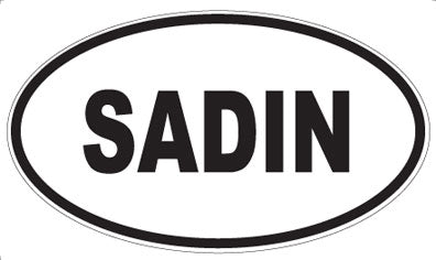 SADIN - Oval Sticker