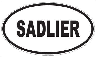SADLIER - Oval Sticker