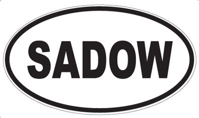 SADOW - Oval Sticker