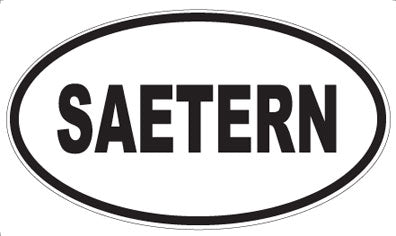 SAETERN - Oval Magnet