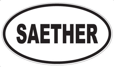 SAETHER - Oval Sticker