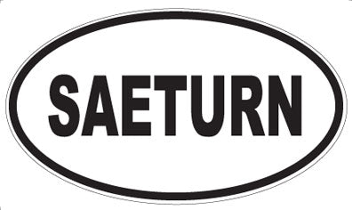 SAETURN - Oval Sticker