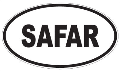 SAFAR - Oval Magnet
