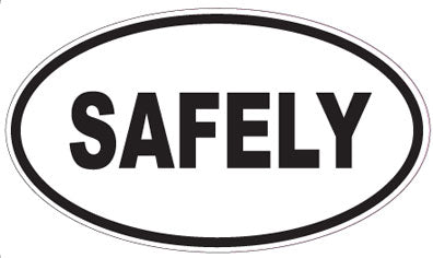 SAFELY - Oval Sticker