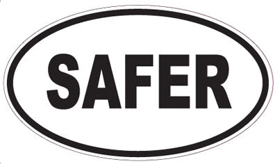 SAFER - Oval Magnet