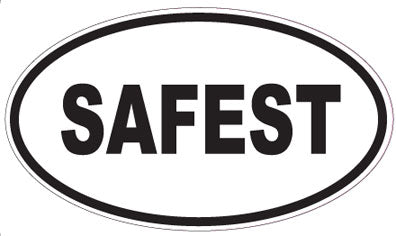 SAFEST - Oval Sticker