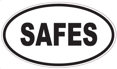 SAFES - Oval Magnet