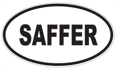 SAFFER - Oval Magnet