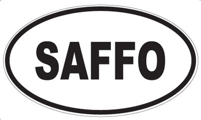 SAFFO - Oval Sticker