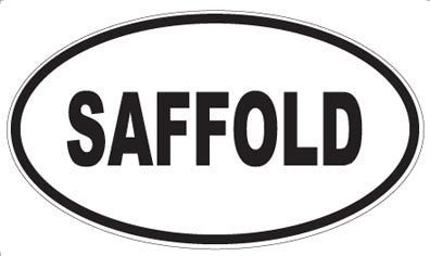 SAFFOLD - Oval Sticker