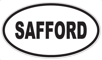 SAFFORD - Oval Sticker