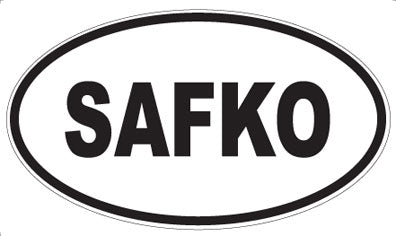 SAFKO - Oval Sticker