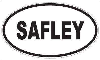 SAFLEY - Oval Magnet