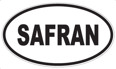 SAFRAN - Oval Sticker