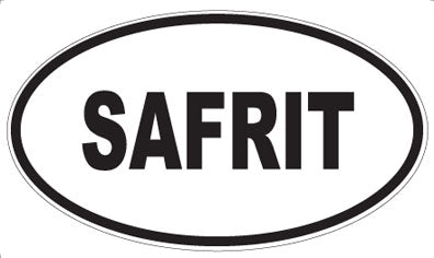 SAFRIT - Oval Sticker