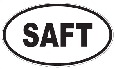 SAFT - Oval Sticker