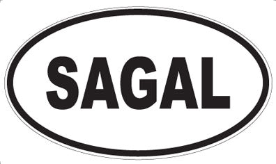 SAGAL - Oval Magnet