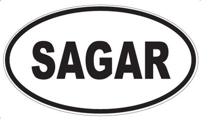 SAGAR - Oval Sticker
