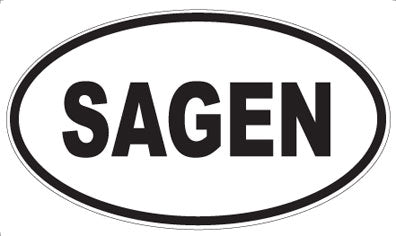 SAGEN - Oval Sticker