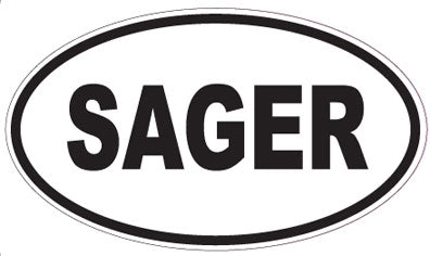 SAGER - Oval Magnet
