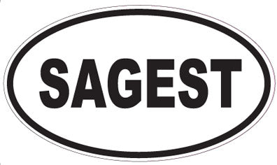 SAGEST - Oval Sticker
