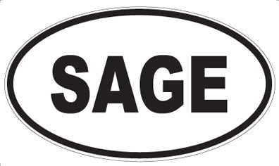 SAGE - Oval Magnet