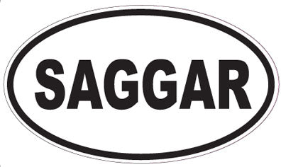 SAGGAR - Oval Sticker