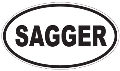 SAGGER - Oval Sticker