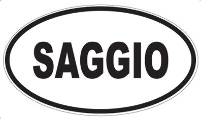 SAGGIO - Oval Sticker