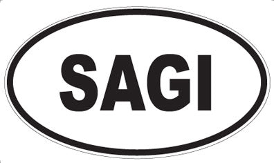 SAGI - Oval Sticker