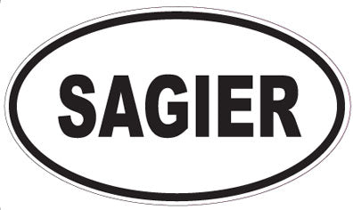 SAGIER - Oval Sticker