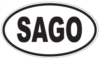 SAGO - Oval Sticker