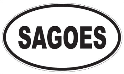 SAGOES - Oval Magnet