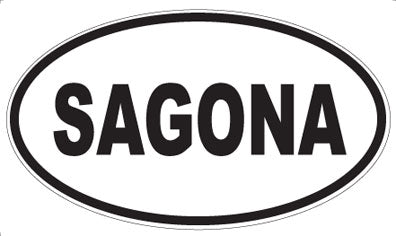 SAGONA - Oval Sticker
