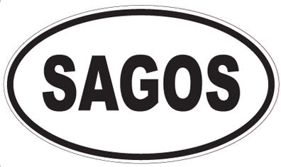 SAGOS - Oval Sticker