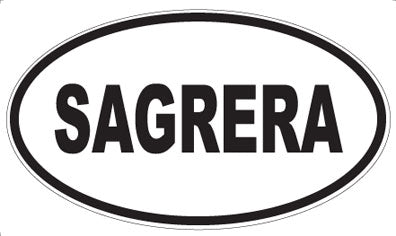 SAGRERA - Oval Sticker