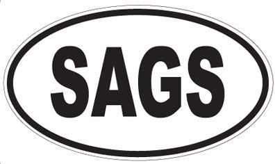 SAGS - Oval Sticker