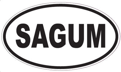 SAGUM - Oval Sticker