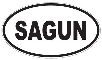 SAGUN - Oval Sticker