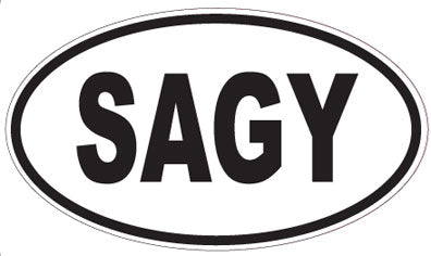 SAGY - Oval Sticker