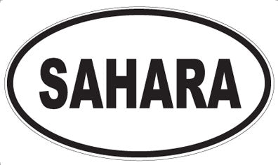 SAHARA - Oval Sticker