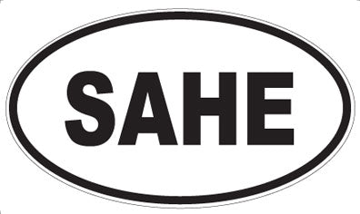 SAHE - Oval Sticker