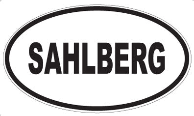 SAHLBERG - Oval Magnet